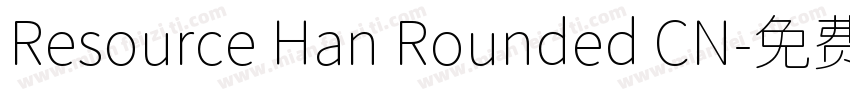 Resource Han Rounded CN字体转换